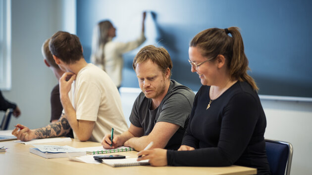 Students in a classroom